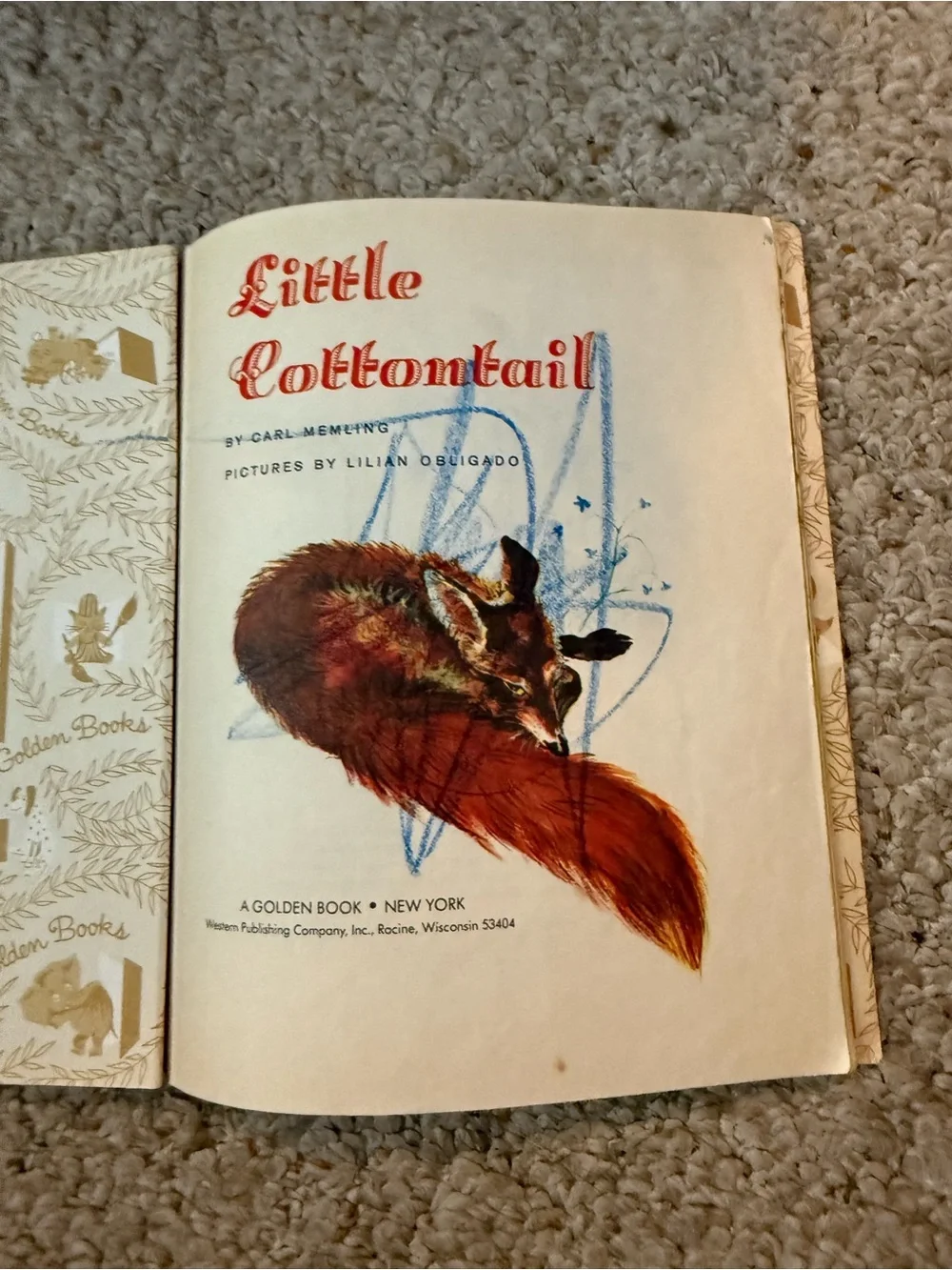 Little Cottontail Children's Book - Blue Cover by Little Golden Book